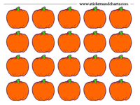 blank pumpkin stickers