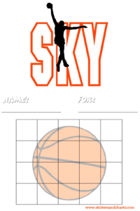 basketball chart for kids