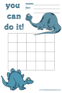 dinosaur reward chart for kids