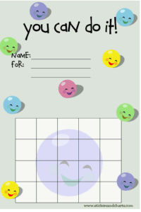 smiley face sticker chart