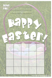 Easter chart to print