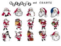 classic Santa Claus stickers