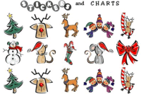 classic Christmas stickers